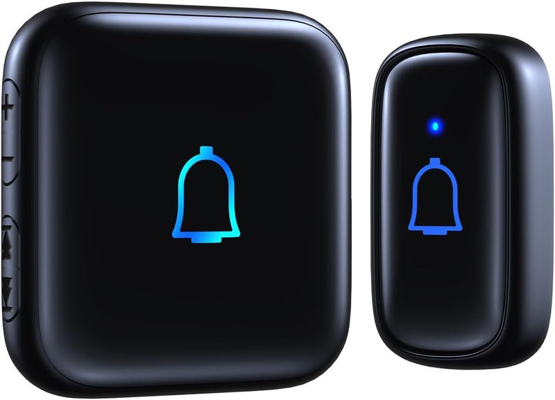 LeadGo Wireless Doorbell Loud Classroom Doorbell IP66 Waterproof Doorbell 1000Ft 66 Chimes Mute Mode 115dB 7-Level Vol Electric Door Bell Ringer for Home Office Kids Room Teachers & Hearing-Impaired - Image 1